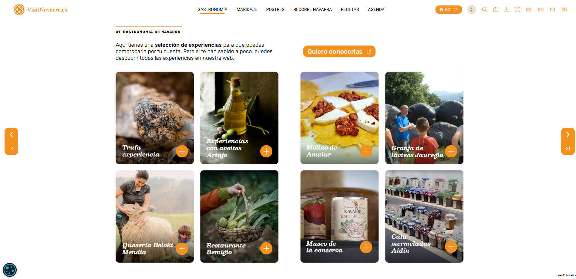 Turismo de Navarra propone un viaje digital e interactivo por su enogastronomía
