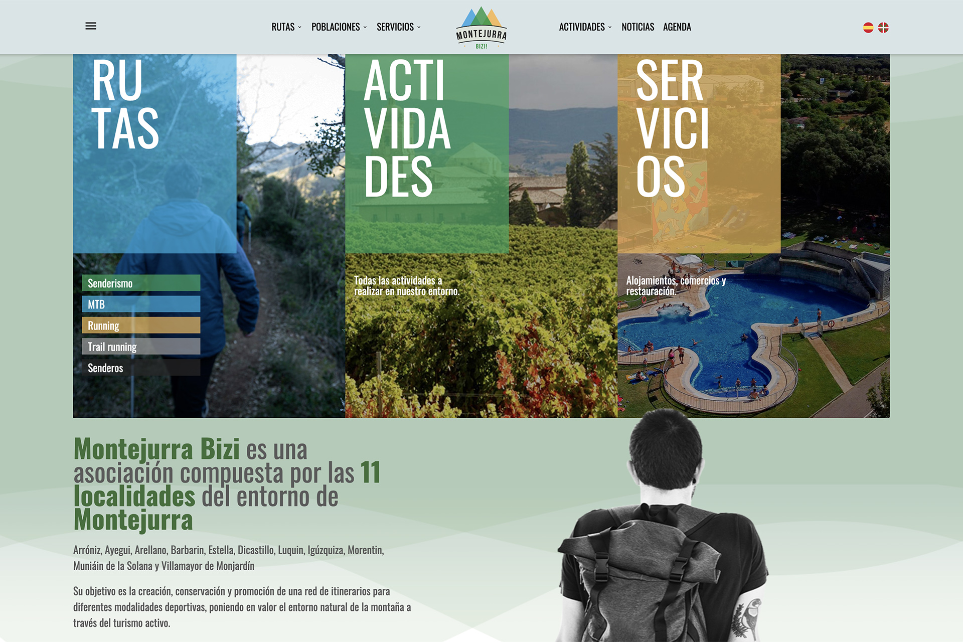 Presentación en Estella/Lizarra de la Asociación Montejurra Bizi y el proyecto Trail 50
