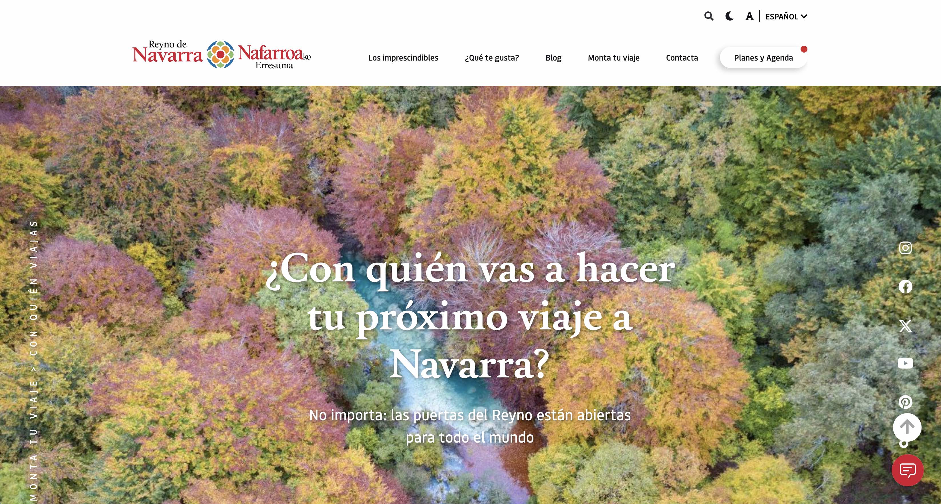 www.visitnavarra.es webguneak hazten jarraitzen du eta bisiten urteko gailurra gainditu du