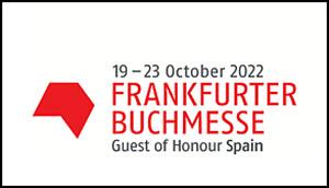 Logotipo de la Frankfurter Buchmesse / Feria del Libro de Fráncfort donde el epígrafe dice 